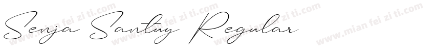Senja Santuy Regular字体转换